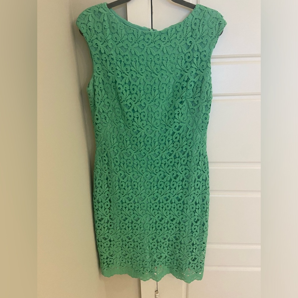 Lauren Brand Green Lace Dress - Gently Used